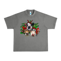 Christmas Cows With Tree Urban Heavy Tee | Teevron