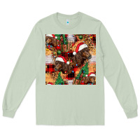 Matcha christmas horse leopard tartan Long Sleeve Tee - FaDigitalArtStudio