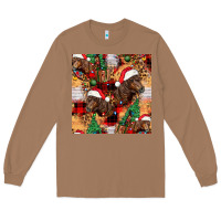 Toasted Coconut christmas horse leopard tartan Long Sleeve Tee - FaDigitalArtStudio