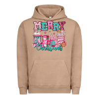 Pigment Burro merry christmas pink coffee cups Urban Hoodie - Jasminsmagicworld