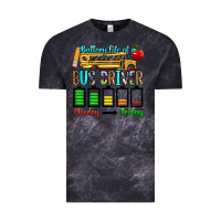 Cloud Black battery life of a bus driver Vintage Tee - texasbilliewilder