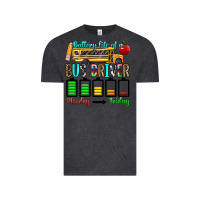 Vintage Black battery life of a bus driver Vintage Tee - texasbilliewilder