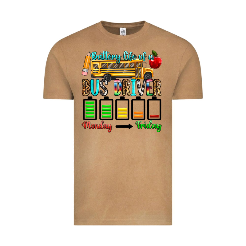 Battery Life Of A Bus Driver Vintage Tee by texasbilliewilder | Teevron