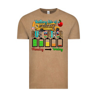 Vintage Coffee battery life of a bus driver Vintage Tee - texasbilliewilder