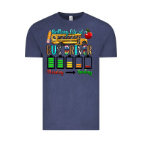 Vintage Denim battery life of a bus driver Vintage Tee - texasbilliewilder