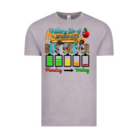 Vintage Zinc battery life of a bus driver Vintage Tee - texasbilliewilder