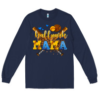 Navy ballpark mama Long Sleeve Tee - AdoDesignShop