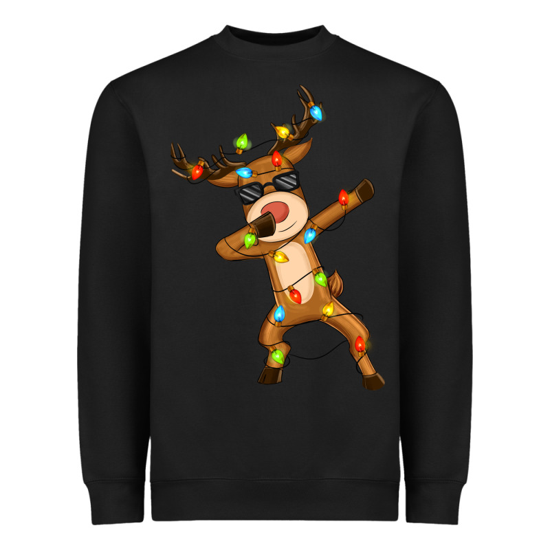 Dabbing Deer Heavyweight Sweatshirt by Zillion Design Studio | Teevron