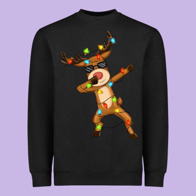Heavyweight Sweatshirt dabbing deer