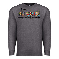 Charcoal Heather i am au some Premium Sweatshirt - MaliasSmallBusiness