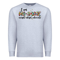 Heather Grey i am au some Premium Sweatshirt - MaliasSmallBusiness