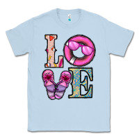 Dusty Blue love summer Classic Tee - CowhideDigitalArt