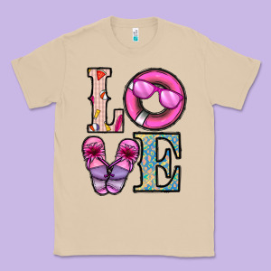 Love Summer Classic Tee Designed By Cowhidedigitalart