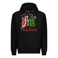 Black Merry Christmas Black Santa Premium Hoodie - MaliasSmallBusiness