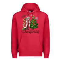 Cardinal Merry Christmas Black Santa Premium Hoodie - MaliasSmallBusiness