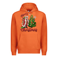 Carrot Merry Christmas Black Santa Premium Hoodie - MaliasSmallBusiness