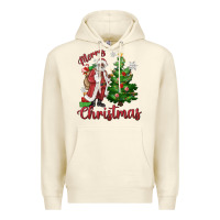 Sandshell Merry Christmas Black Santa Premium Hoodie - MaliasSmallBusiness