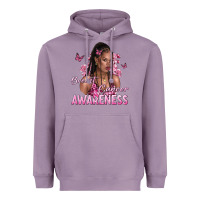 Lavender breast cancer awareness afro woman Heavyweight Hoodie - NancyCooperArtShop