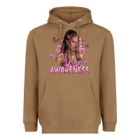 Toasted Coconut breast cancer awareness afro woman Heavyweight Hoodie - NancyCooperArtShop