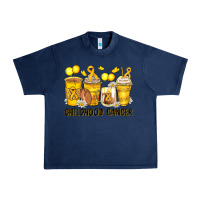 Navy childhood cancer coffee cups Urban Heavy Tee - Zillion Design Studio