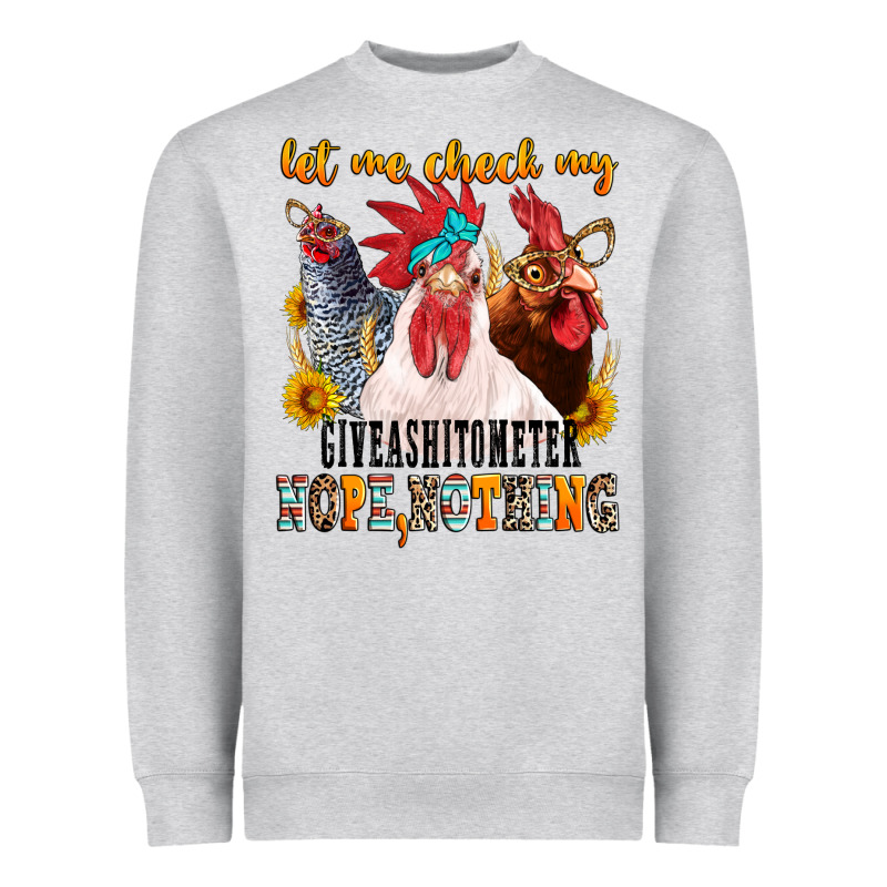 Let Me Check My Giveashitometer Heavyweight Sweatshirt by texasbilliewilder | Teevron