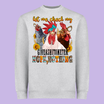 Let Me Check My Giveashitometer Heavyweight Sweatshirt Designed By Texasbilliewilder