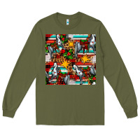 Army Green christmas horse leopard tartan Long Sleeve Tee - FaDigitalArtStudio
