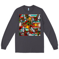 Smoke christmas horse leopard tartan Long Sleeve Tee - FaDigitalArtStudio