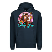 Navy only you and couple with keys Premium Hoodie - AdoDesignShop