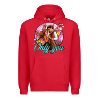 Red only you and couple with keys Premium Hoodie - AdoDesignShop