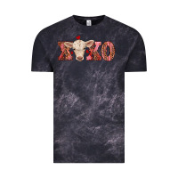 Cloud Black xoxo charolais calf Vintage Tee - RanaPortraitStore