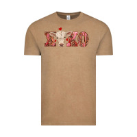 Vintage Coffee xoxo charolais calf Vintage Tee - RanaPortraitStore