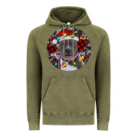 Vintage Olive Pitbull And Buffalo Plaid Vintage Hoodie - RanaPortraitStore