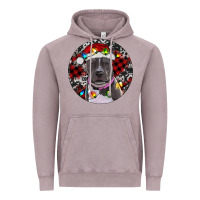 Vintage Zinc Pitbull And Buffalo Plaid Vintage Hoodie - RanaPortraitStore