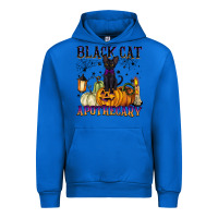 Cobalt black cat apothecary Urban Hoodie - BarkalooDesign