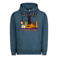 Pigment Midnight Navy black cat apothecary Urban Hoodie - BarkalooDesign