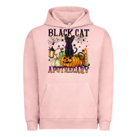 Pigment Salmon black cat apothecary Urban Hoodie - BarkalooDesign