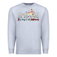Heather Grey it's okay to be different Premium Sweatshirt - MaliasSmallBusiness