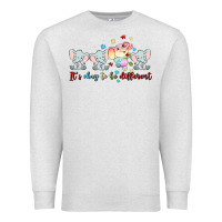 Oatmeal Heather it's okay to be different Premium Sweatshirt - MaliasSmallBusiness