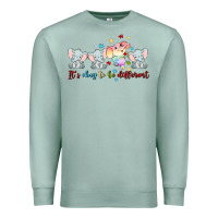 Seafoam it's okay to be different Premium Sweatshirt - MaliasSmallBusiness