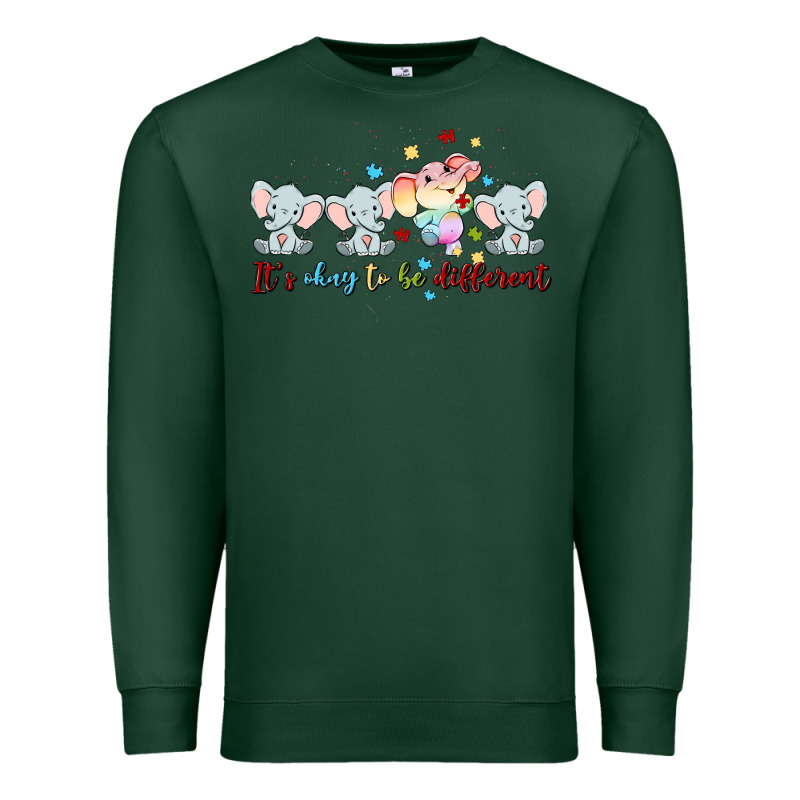 It's Okay To Be Different Premium Sweatshirt by MaliasSmallBusiness | Teevron