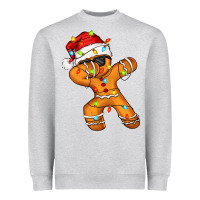 Heather Grey dabbing cookies Heavyweight Sweatshirt - Zillion Design Studio