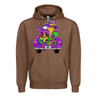 Chestnut farm truck, mardi gras Zipper Hoodie - JahusDesignShop