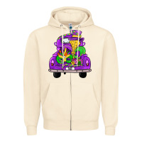 Sandshell farm truck, mardi gras Zipper Hoodie - JahusDesignShop