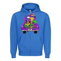 True Royal farm truck, mardi gras Zipper Hoodie - JahusDesignShop