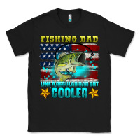 Black fishing dad like a regular dad but cooler Classic Tee - HRA Design Shop
