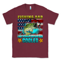 Burgundy fishing dad like a regular dad but cooler Classic Tee - HRA Design Shop