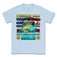 Dusty Blue fishing dad like a regular dad but cooler Classic Tee - HRA Design Shop