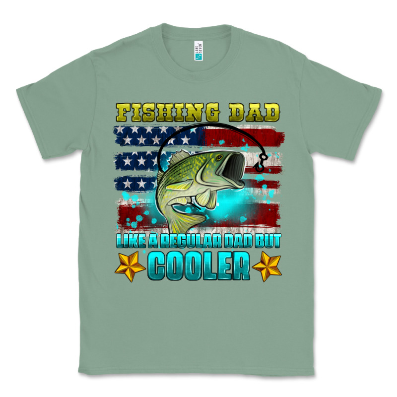 Fishing Dad Like A Regular Dad But Cooler Classic Tee by HRA Design Shop | Teevron