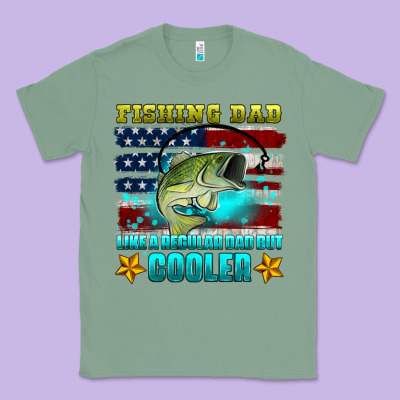 Fishing Dad Like A Regular Dad But Cooler Classic Tee Designed By Hra Design Shop